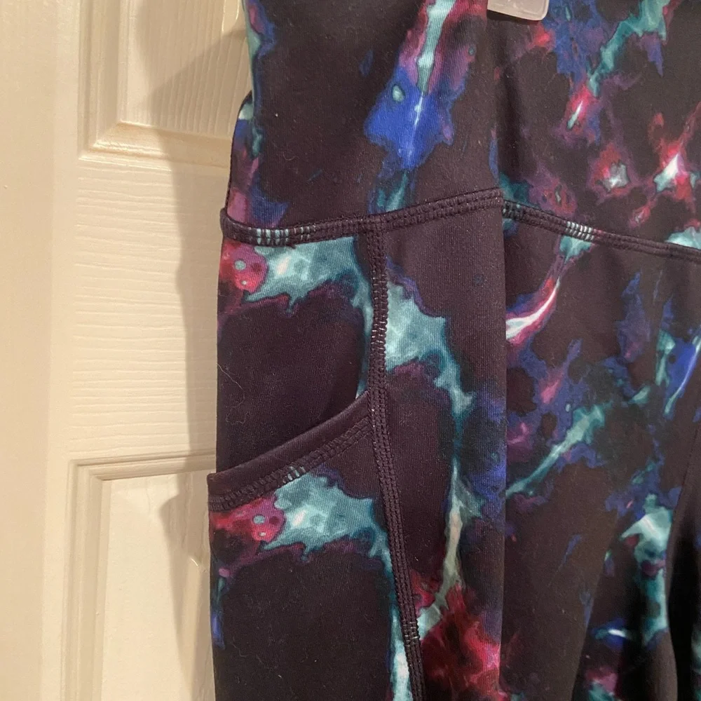 IDEOLOGY Plus Size Celestial Sky Printed 7/8 Length Leggings Size 3X NWT - Picture 6 of 9